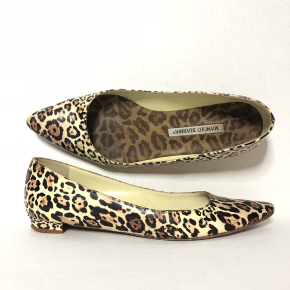 Manolo Blahnik Shoes - MANOLO BLAHNKI FLATS LEOPARD PRINT